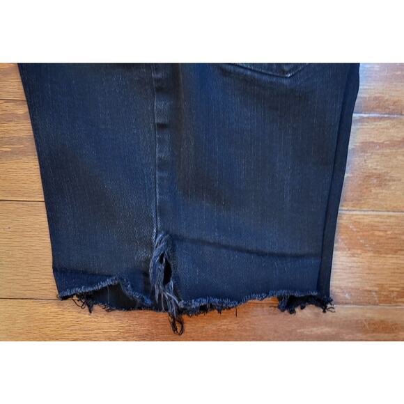 Levi's Women Juniors Size 3 Black Jean Shorts 518 Super Low Cut Off - Picture 10 of 16